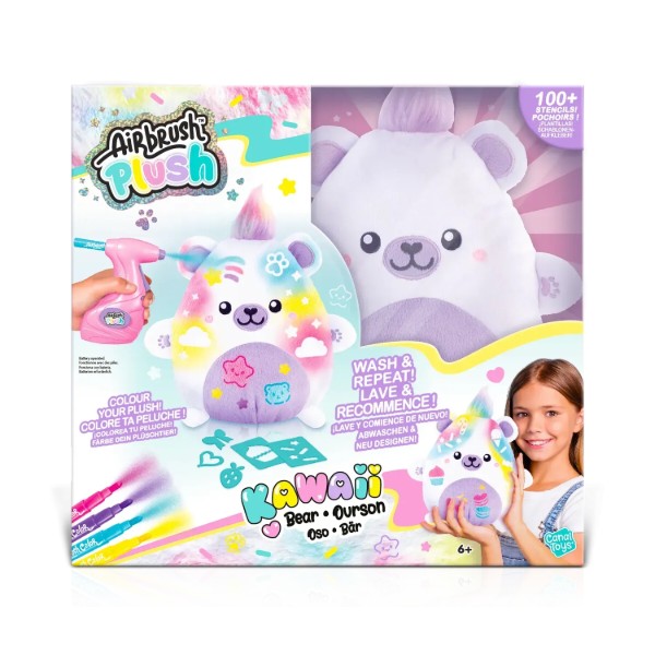Фото - Набор для декупажа и росписи Canal Toys DIY AIRBRUSH PLUSH - Kawaii Ведмежонок (AIR067)