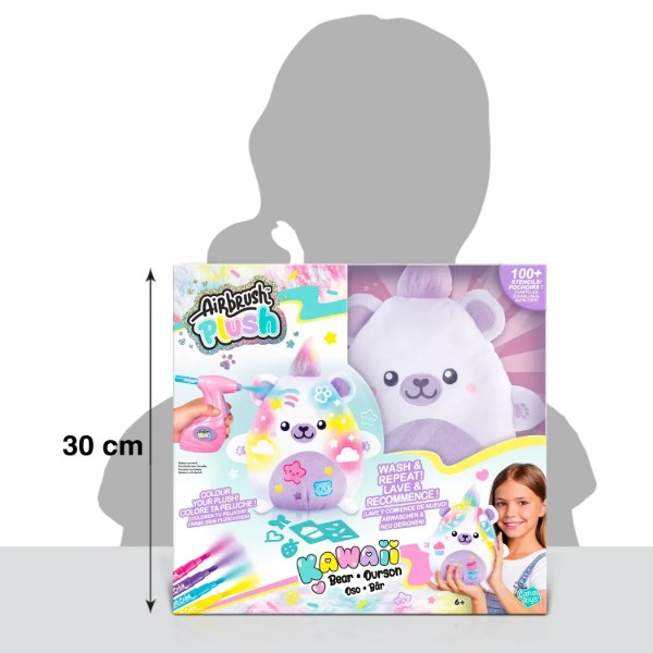 Фото - Набор для декупажа и росписи Canal Toys DIY AIRBRUSH PLUSH - Kawaii Ведмежонок (AIR067)