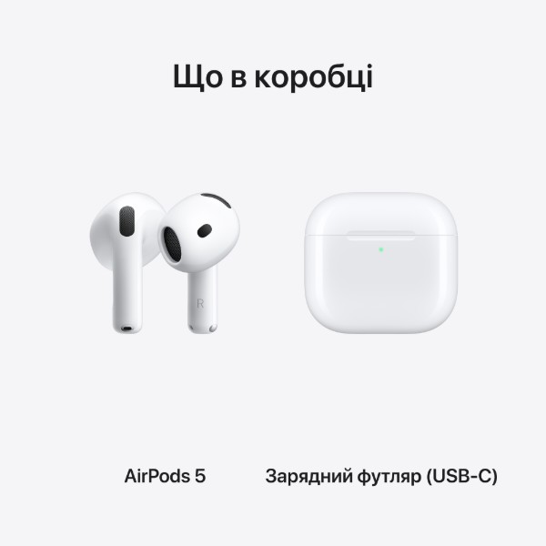 Фото - Наушники вкладыши беспроводные TWS Apple AirPods 5 (MKFW4ZE/A)
