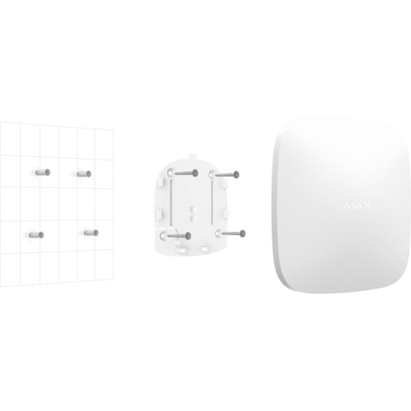 Фото - Беспроводная станция управления приборами Ajax Hub 2 Plus White (000018791)