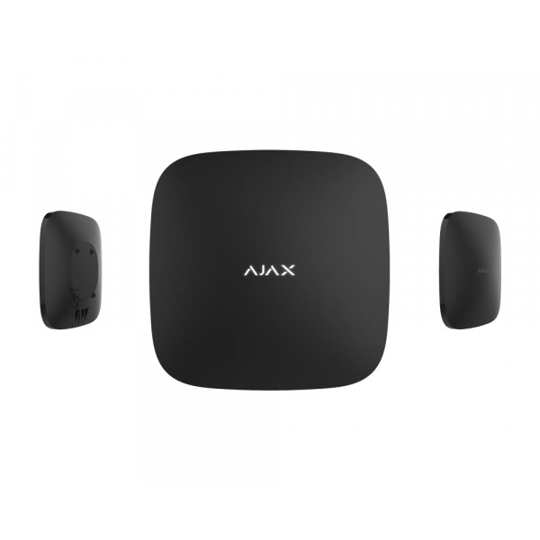 Фото - Бездротова станція керування приладами Ajax Hub Plus (GSM+Ethernet+Wi-Fi+3G) Black (000012233)