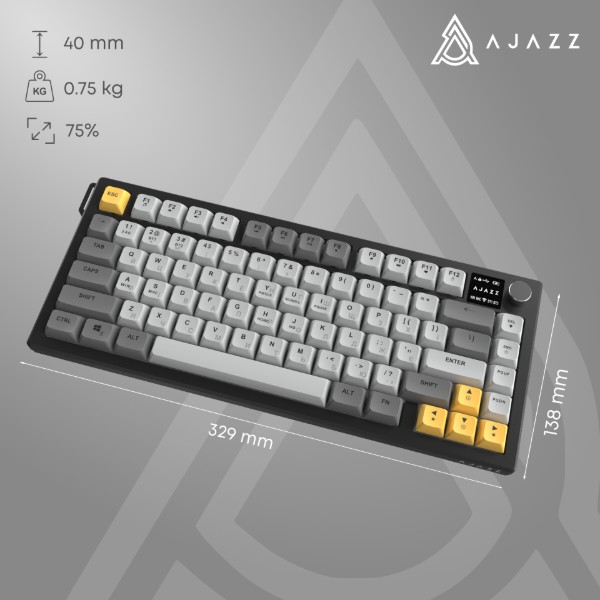 Фото - Клавиатура беспроводная Ajazz AF82 (AF82-BW)