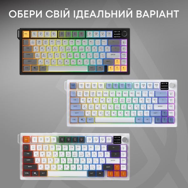 Фото - Клавиатура беспроводная Ajazz AF82 (AF82-BW)