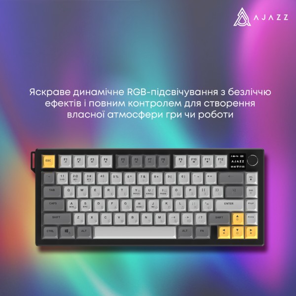 Фото - Клавиатура беспроводная Ajazz Ajazz AF82 (AF82-GWO)