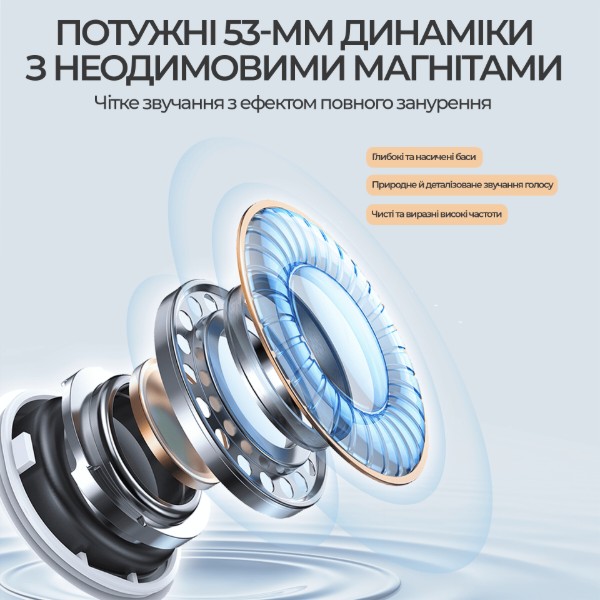 Фото - Гарнітура бездротова ігрова Ajazz AHM10 Max White (AHM10-MAX-W)