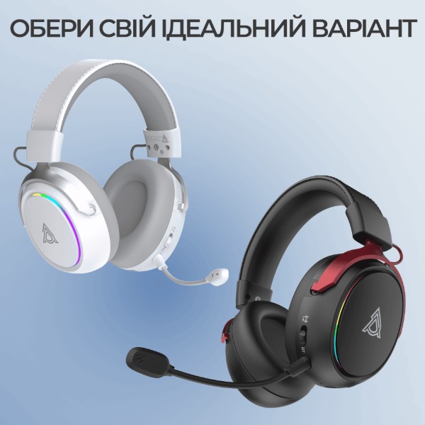 Фото - Гарнітура бездротова ігрова Ajazz AHM10 Max White (AHM10-MAX-W)