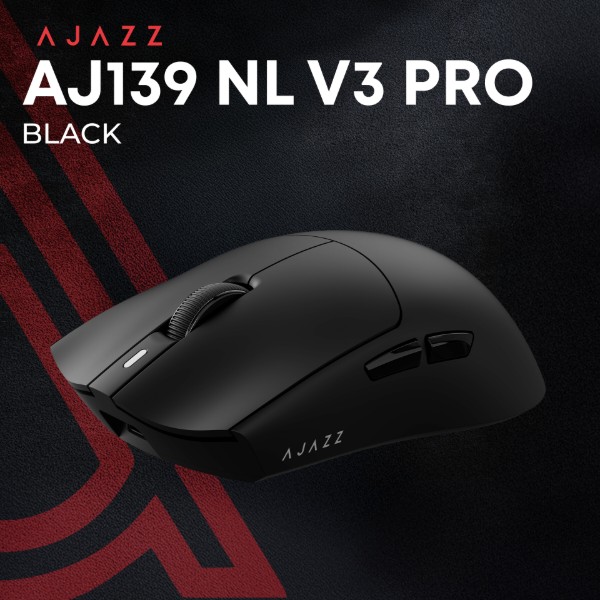 Фото - Мышь беспроводная игровая Ajazz AJ139 Near Link V3 Pro+ Black (AJ139-NL-V3-PRO-B)