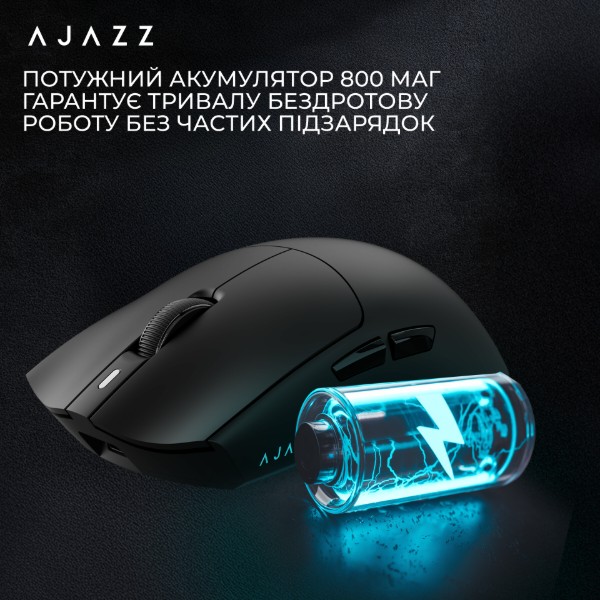 Фото - Мышь беспроводная игровая Ajazz AJ139 Near Link V3 Pro+ Black (AJ139-NL-V3-PRO-B)