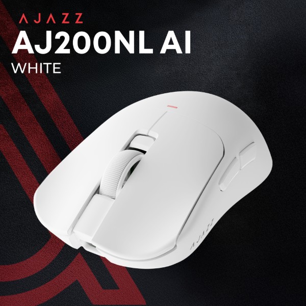 Фото - Мышь беспроводная игровая Ajazz AJ200 Near Link AI MC White (AJ200-NL-AI-MC-W)