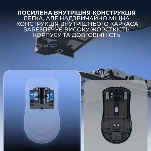 Фото - Миша бездротова ігрова Ajazz AJ200P Near Link AI MC White (AJ200P-NL-AI-MC-W)