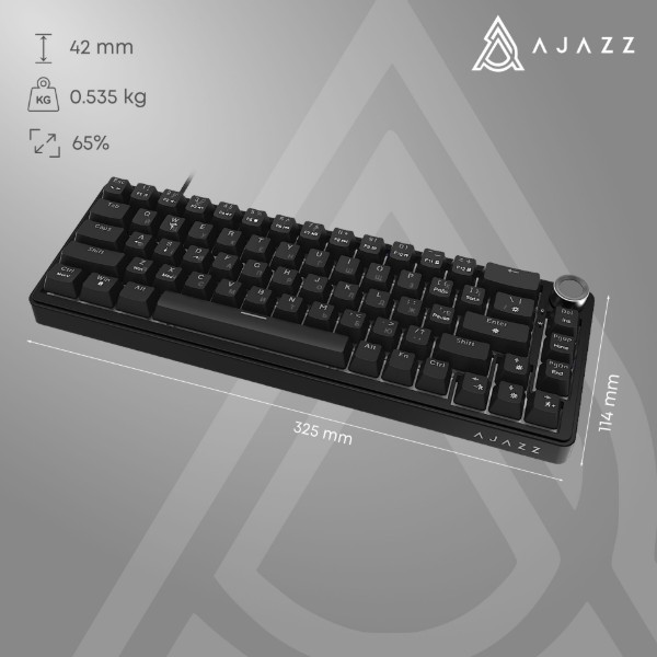 Фото - Клавиатура проводная игровая Ajazz AK690 Peach Mist Switch (AK690-PM-B)