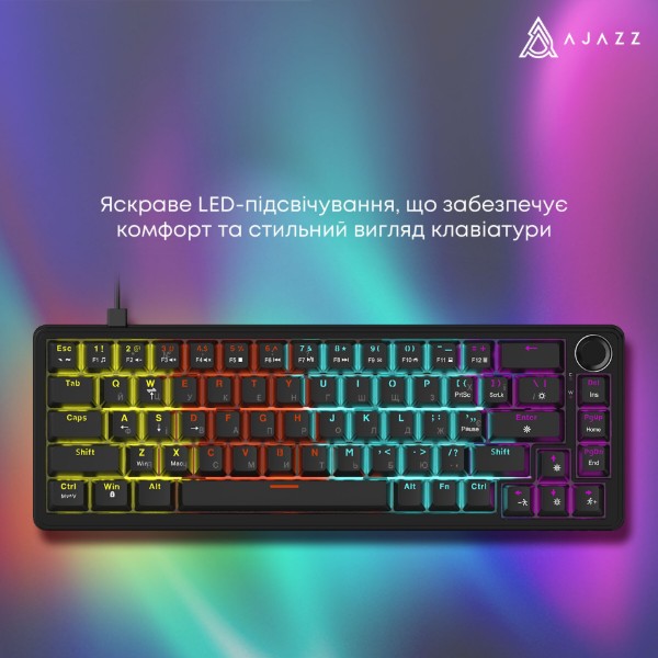 Фото - Клавиатура проводная игровая Ajazz AK690 Peach Mist Switch (AK690-PM-B)