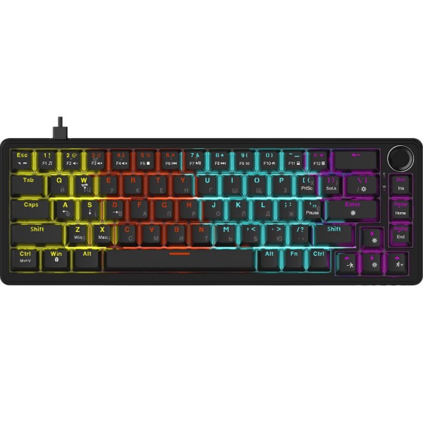 Фото - Клавиатура проводная игровая Ajazz AK690 Peach Mist Switch (AK690-PM-B)