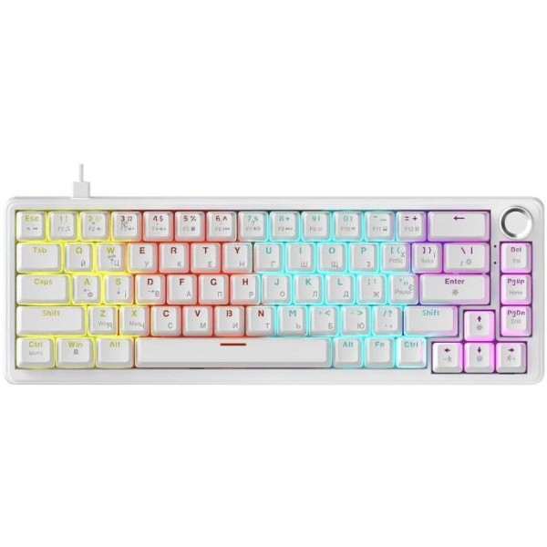 Фото - Клавиатура проводная Ajazz AK690 Peach Mist Switch (AK690-PM-W)