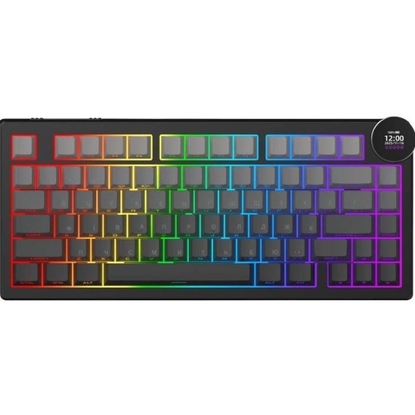Фото - Клавіатура бездротова Ajazz AK820 V2 White Peach Switch (AK820-V2-WP-S-BG)