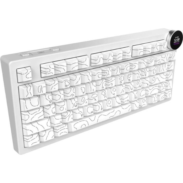 Фото - Клавіатура бездротова Ajazz AK820 V2 White Peach Switch (AK820-V2-WP-S-W)