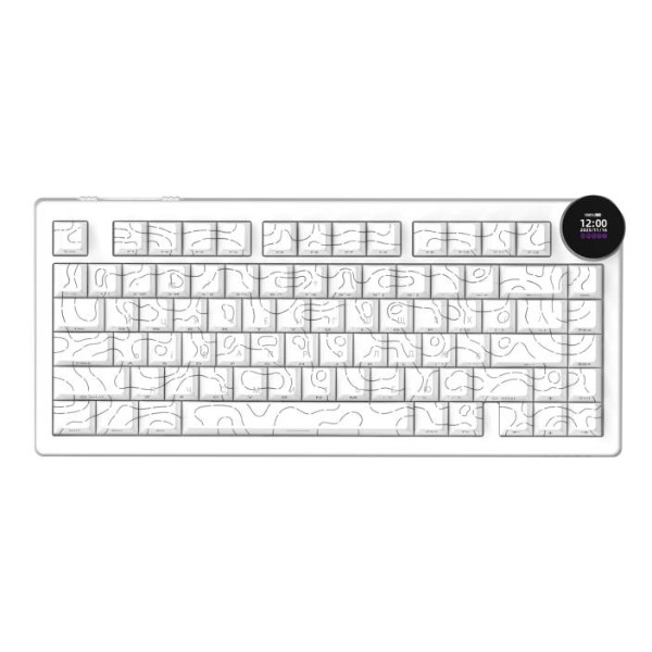 Фото - Клавіатура бездротова Ajazz AK820 V2 White Peach Switch (AK820-V2-WP-S-W)