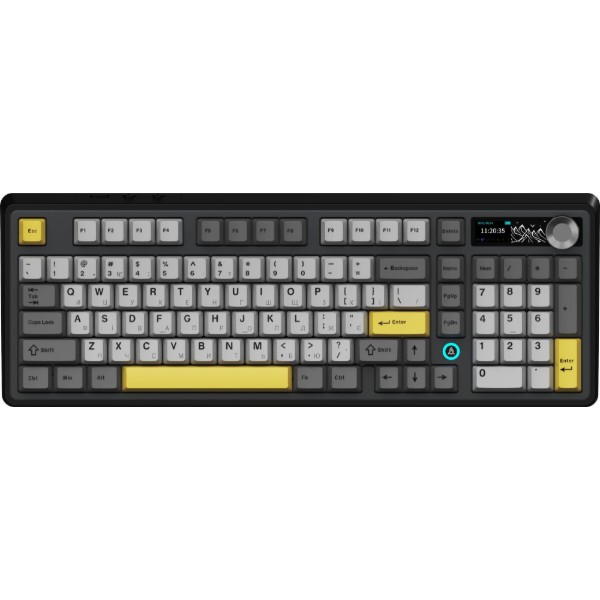 Фото - Клавіатура бездротова ігрова Ajazz AK980 V2 Maillard Switch Black (AK980-V2-M-BGY)