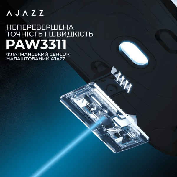 Фото - Миша бездротова Ajazz Nacodex NJ07 MC White (NJ07-MC-W)