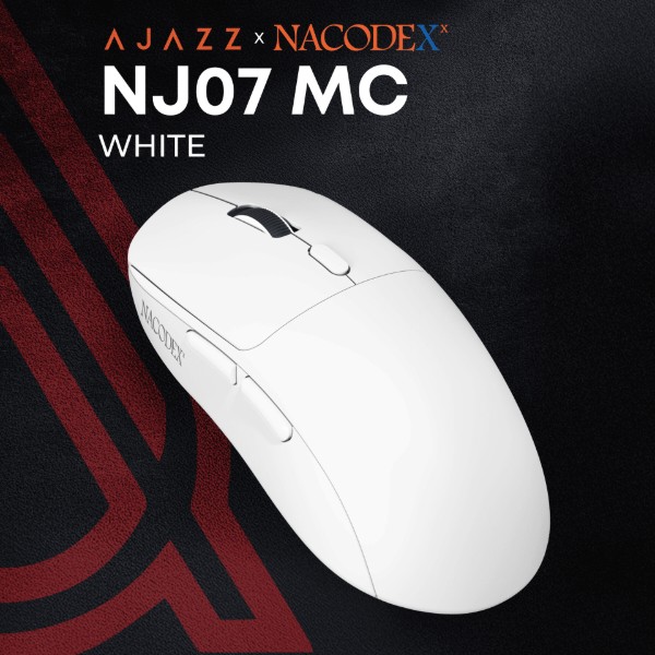 Фото - Миша бездротова Ajazz Nacodex NJ07 MC White (NJ07-MC-W)
