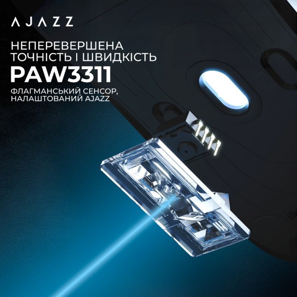 Фото - Миша бездротова Ajazz Nacodex NJ08 MC White (NJ08-MC-W)