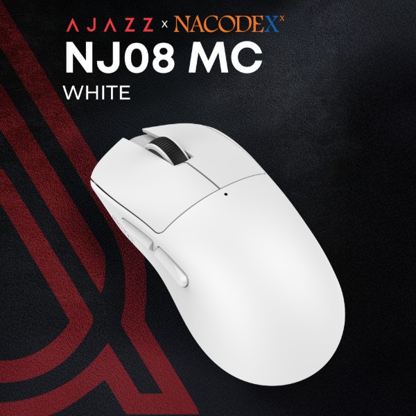 Фото - Миша бездротова Ajazz Nacodex NJ08 MC White (NJ08-MC-W)