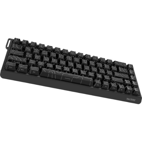 Фото - Клавиатура проводная игровая Ajazz NacodeX NK68 V2 Red Switch (NK68-V2-R-S-B)