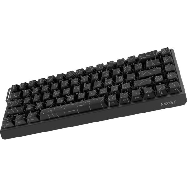 Фото - Клавиатура проводная игровая Ajazz NacodeX NK68 V2 Red Switch (NK68-V2-R-S-B)