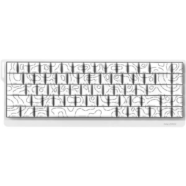 Фото - Клавиатура проводная игровая Ajazz NacodeX NK68 V2 Red Switch (NK68-V2-R-S-W)