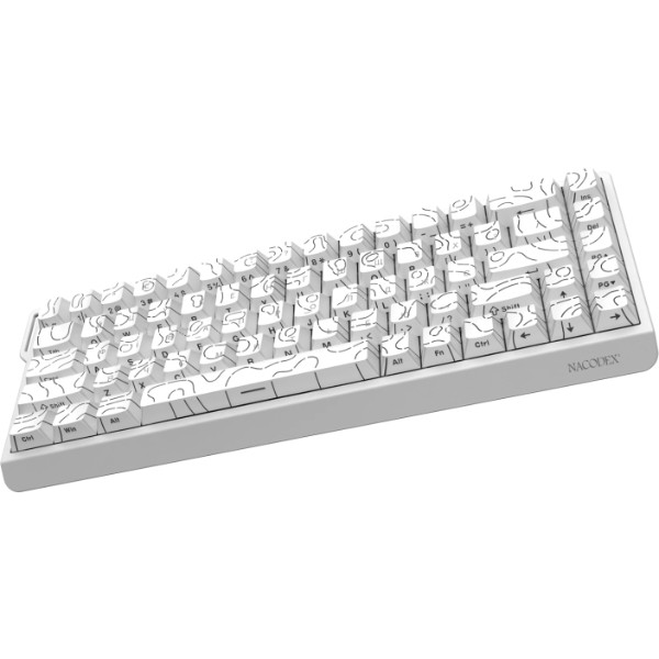 Фото - Клавиатура проводная игровая Ajazz NacodeX NK68 V2 Red Switch (NK68-V2-R-S-W)