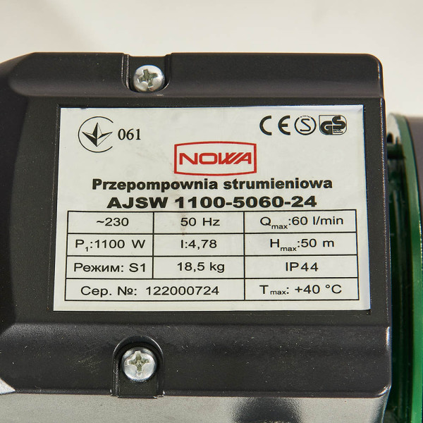 Фото - Насосна станція
 Nowa AJSW 1100-5060-24