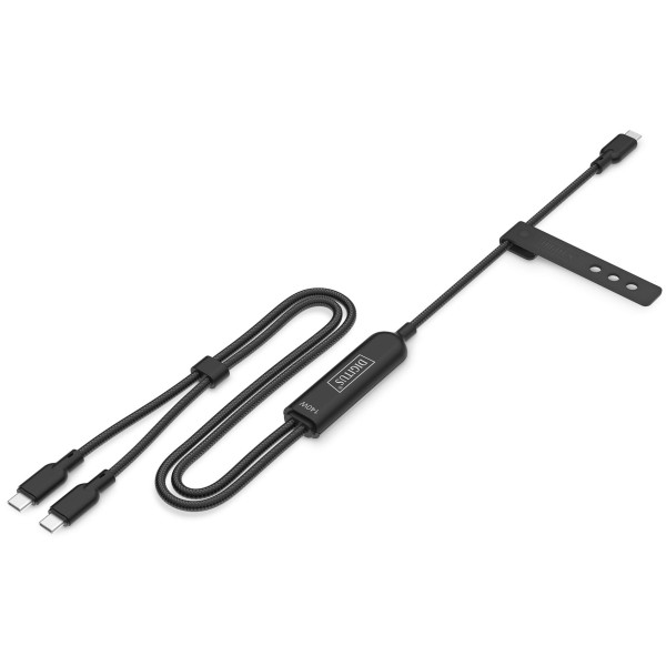 Фото - Кабель синхронізації даних Digitus 2xUSB-C USB 2.0 140W 1.8м Black (AK-300170-018-S)