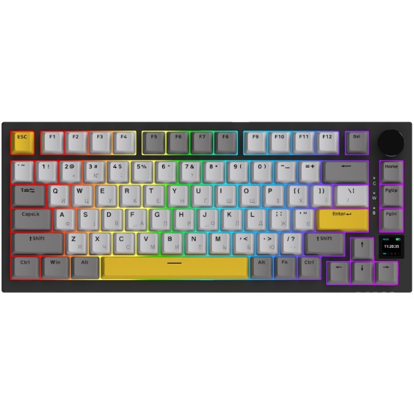 Фото - Клавиатура беспроводная игровая Ajazz AK820 Pro Flying Fish Switch (AK820PRO-FF-BGY)