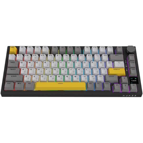 Фото - Клавиатура беспроводная игровая Ajazz AK820 Pro Flying Fish Switch (AK820PRO-FF-BGY)