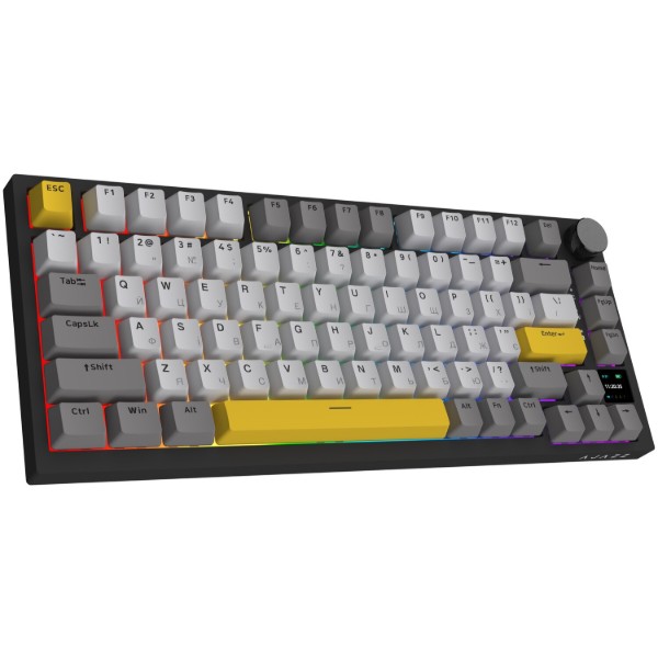 Фото - Клавиатура беспроводная игровая Ajazz AK820 Pro Flying Fish Switch (AK820PRO-FF-BGY)