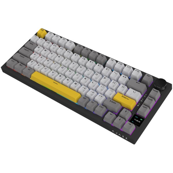 Фото - Клавиатура беспроводная игровая Ajazz AK820 Pro Flying Fish Switch (AK820PRO-FF-BGY)