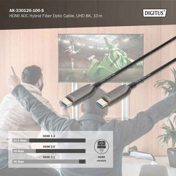 Фото - Кабель HDMI Digitus HDMI UHD 8K 20 м Black