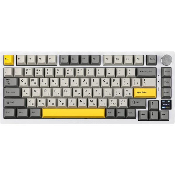 Фото - Клавиатура беспроводная игровая EPOMAKER AK820 Pro Flying Fish Switch Hot-Swap White (AK820-PRO-W-FF)
