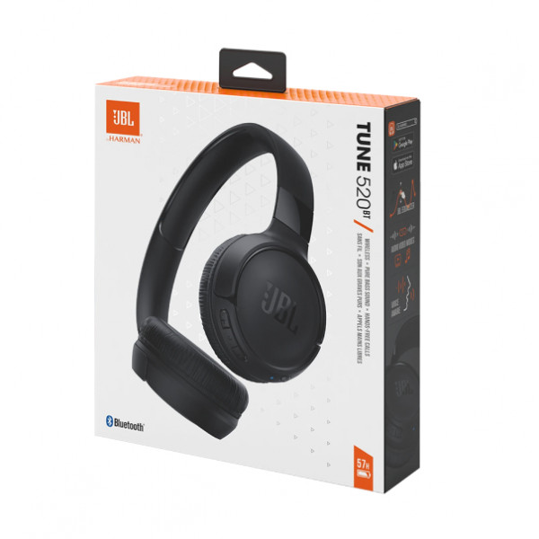 Фото - Уцінка - Навушники накладні бездротові JBL Tune 520BT Black (JBLT520BTBLKEU)