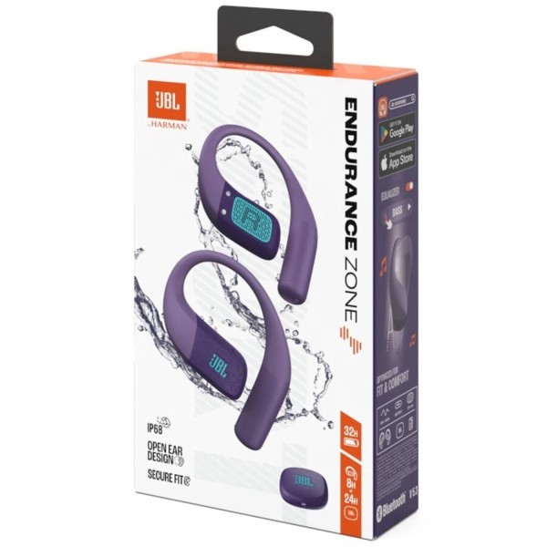 Фото - Навушники вкладиші бездротові TWS JBL Endurance Zone Purple (JBLENDUZONEPUR)