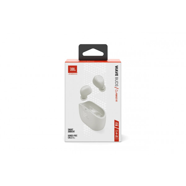 Фото - Наушники вкладыши беспроводные TWS JBL Wave Buds White (JBLWBUDSWHT)