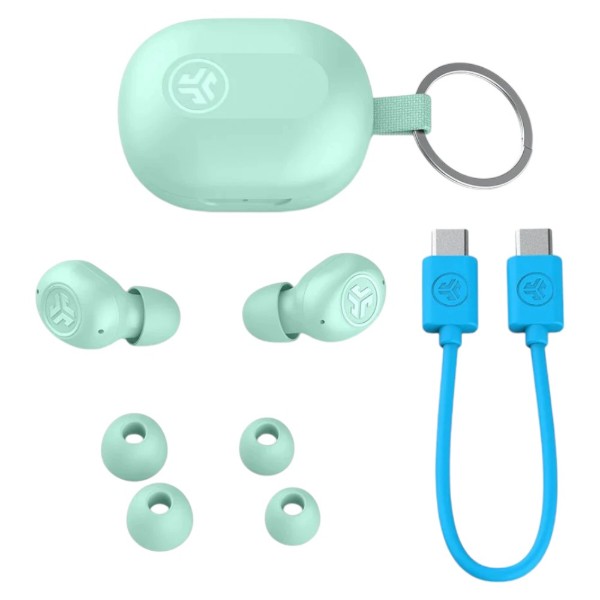 Фото - Наушники вкладыши беспроводные TWS JLab JBuds Mini True Wireless Mint (IEUEBJBMINIRMNT124)