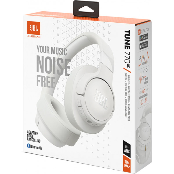 Фото - Навушники накладні бездротові JBL Tune 770NC White (JBLT770NCWHT)