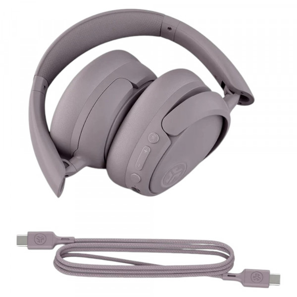 Фото - Навушники накладні бездротові JLab Jbuds Lux ANC Mauve (IEUHBJLUXANCRMVE62)