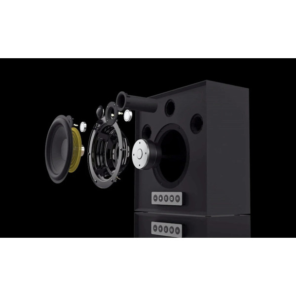 Фото - Акустична система стаціонарна MOREL Hogtalare - Black Cabinet With White Grill (EU)