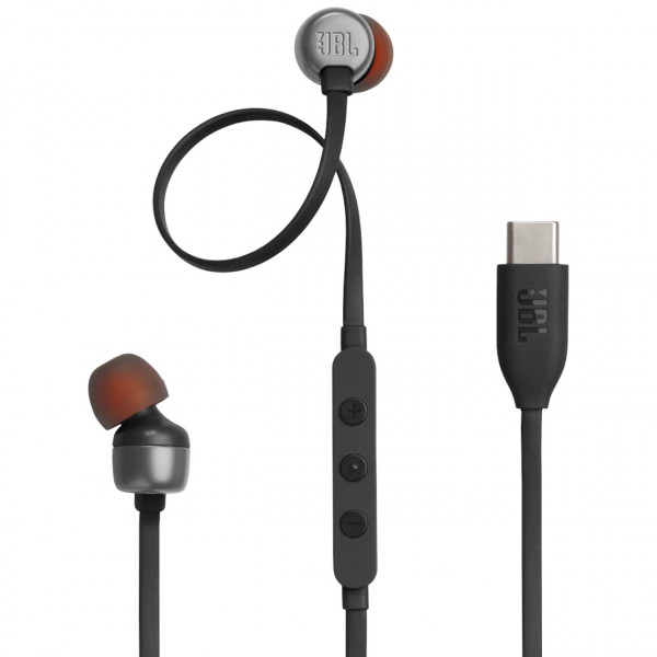 Фото - Навушники вкладиші дротові JBL Tune 310C USB-C Black (JBLT310CBLK)