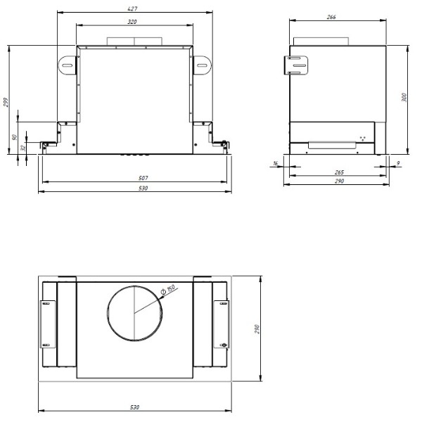 Фото - Вытяжка встраиваемая Akpo WK-12 Neva Glass 1200 White 60