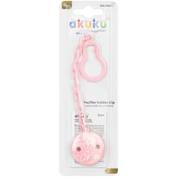 Фото - Держатель пустышек Akuku Pink (A0701)