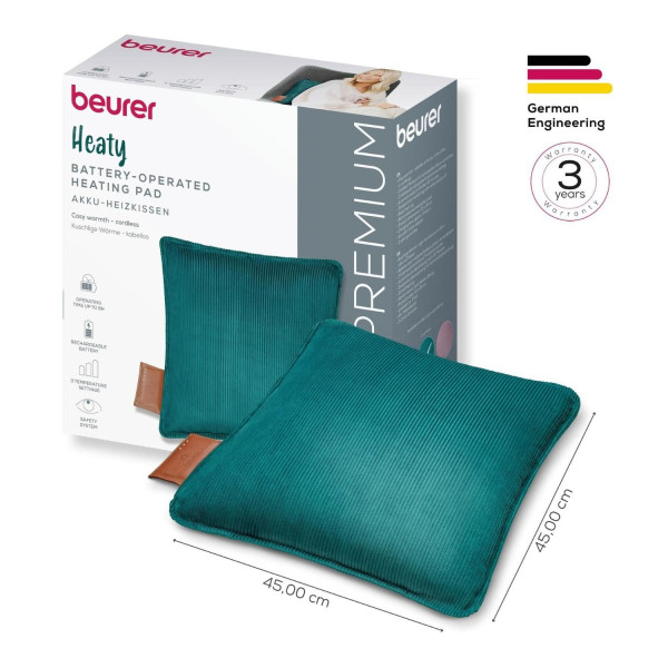 Фото - Електрогрілка для спини Beurer HK 77 Heaty celestial-green