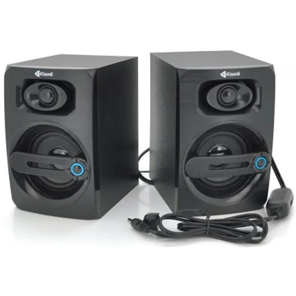 Фото - Комп'ютерна акустика звичайна 2.0 Kisonli T-010/23415 Black